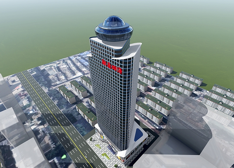 萊蕪市中心大廈外觀設計